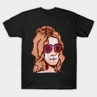 girl with pink sunglasses T-Shirt